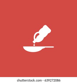 pan icon. sign design. red background