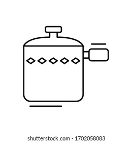 Icono de Pan. Línea simple, contorno vectorial elementos del objeto de cocina para ui y ux, sitio web o aplicación móvil