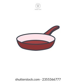 Pan icon symbol vector illustration isolated on white background