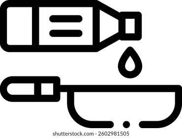 pan icon. Thin Linear Style Design Isolated On White Background