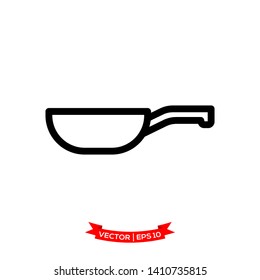pan icon in trendy flat design, kitchen utensil icon, frying pan icon 