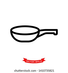 pan icon in trendy flat design, kitchen utensil icon, frying pan icon 