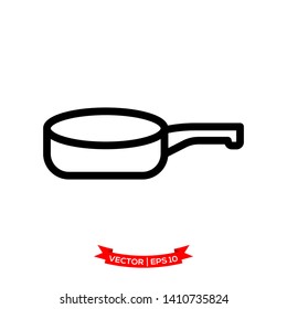 pan icon in trendy flat design, kitchen utensil icon, frying pan icon 