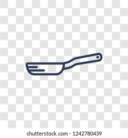 Pan icon. Trendy linear Pan logo concept on transparent background from kitchen collection
