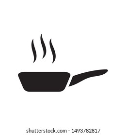 Pan icon vector. Pan cooking symbol illustration. Simple design on white background.