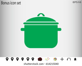 pan icon, vector illustration eps10