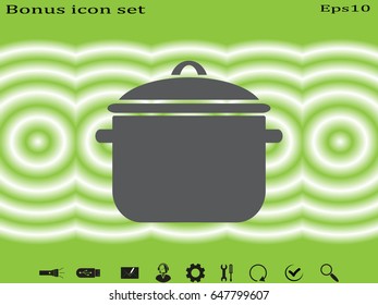 pan icon, vector illustration eps10