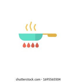 pan icon vector illustration flat style design. isolated on white background
