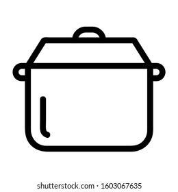 pan icon vector isolated. Cooking set icon vector isolated