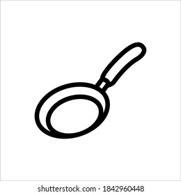 pan icon vector line art design editable stroke