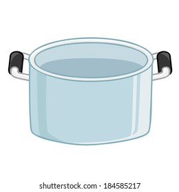 pan isolated illustration on white background