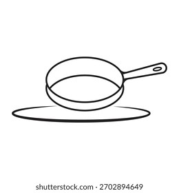 Pan  kichenware logo template icon illustration design
