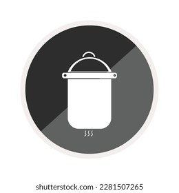 Pan kitchen icon, is a vector illustration, very simple and minimalistic. With this Pan kitchen icon you can use it for various needs. Whether for promotional needs or visual design purposes