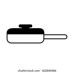 pan kitchen utensil isolated icon vector illustration design