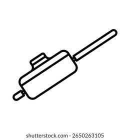 Pan. Kitchenware icon. Line vector kitchen utensil and tool. Cutlery illustration