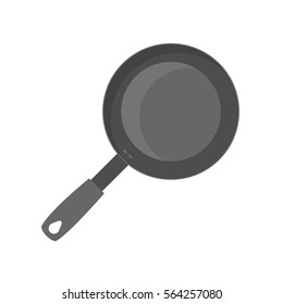 pan kitchenware metal domestic vector illustration eps 10
