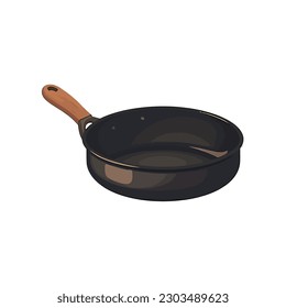 pan with ladle over white