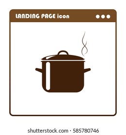 pan, landing page icon
