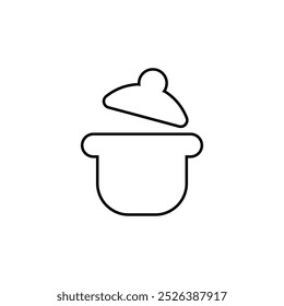 Pan line icon for cooking