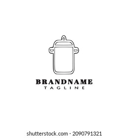 pan logo cartoon design icon template modern isolated vector illustration