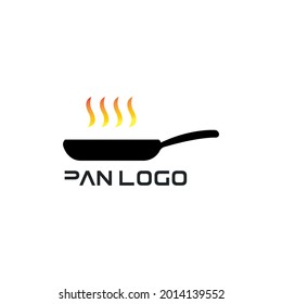 Pan logo design. Flat pan logo.