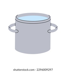 Pan, pot, saucepan icon. Kitchen tools silhouette. Vector illustration.