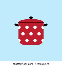 pan red vector icon 
