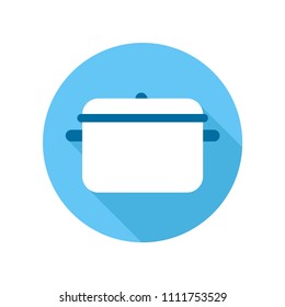 Pan Saucepan Icon. Kitchen Pot Equipment. Sign and Symbol