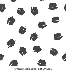 Pan seamless pattern. Vector illustration for backgrounds