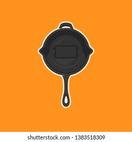 Pan Shield armor vector illustration, for graphic element of game or sticker