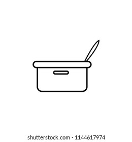 pan simple line icon