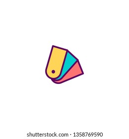 Pan tone icon design. Stationery icon vector illustration