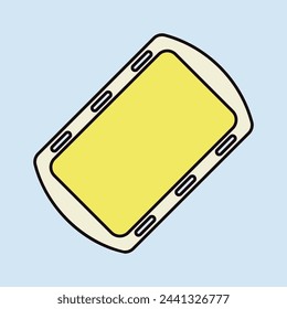 Pan tray for cooking and baking in oven vector color icon. Kitchen appliance. Graph symbol for cooking web site design, logo, app, UI