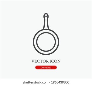Pan vector icon.  Editable stroke. Symbol in Line Art Style for Design, Presentation, Website or Apps Elements, Logo. Pixel vector graphics - Vector