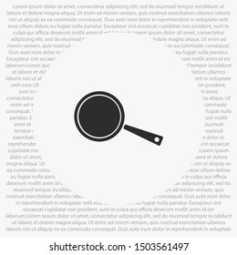 Pan Vector icon . Illustration design
