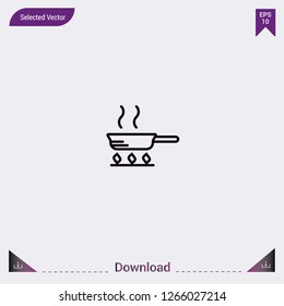 Pan vector icon. Modern, simple, isolated, flat best quality icon for web site designs or mobile apps. Vector illustration.