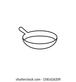 Pan vector icon. outline flat sign for mobile concept and web design. Pan glyph icon. Symbol, logo illustration. Vector graphics

