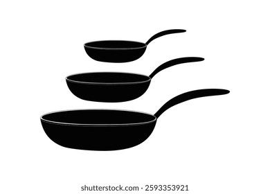 pan vector icon trendy template on white background frying pan vector illustration omelette pan isolated on white background top view Flat design style Logo Icon