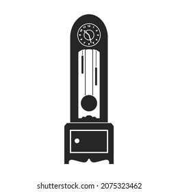 Icono de vector de panorámica.Icono de vector negro aislado en el plano de fondo blanco.