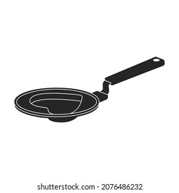 Pan vector icon.Black vector icon isolated on white background pan.