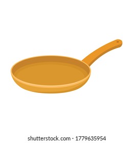 Pan vector icon.Cartoon vector icon isolated on white background pan.