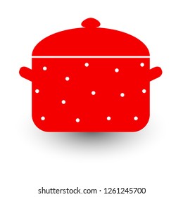 Pan. Vector illustration, flat style.
