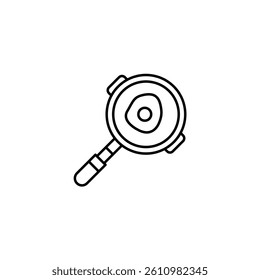 Pan vector line icon icons design
