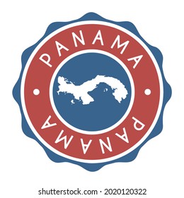 Panama Badge Map Vector Seal Vector Stock Vector (Royalty Free ...