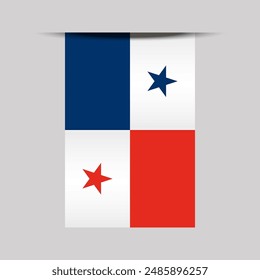 Panama Banner Flagge Vektorillustration