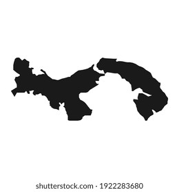 Panamakarte auf weißem Hintergrund