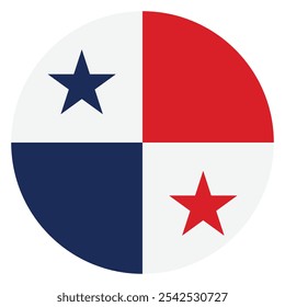 Panamá círculo bandeira ícone do logotipo computador vetor ilustração