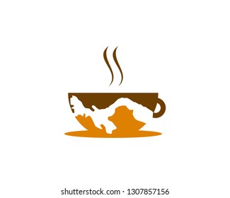 Panama Coffee Shop Logo Icon Template Design Vector Illustration