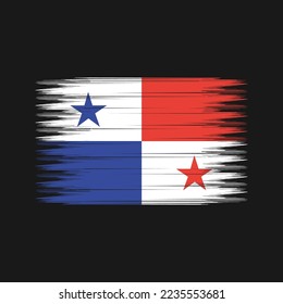 Panama Flag Brush-Vektorgrafik