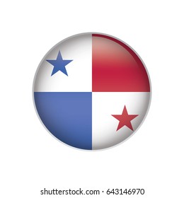 Panama Flag Button